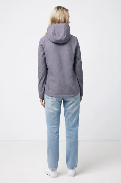  Iqoniq Makalu women recycled polyester soft shell jacket - iqoniq vulcano heather grey