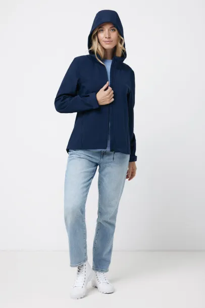  Iqoniq Makalu women recycled polyester soft shell jacket - iqoniq navy
