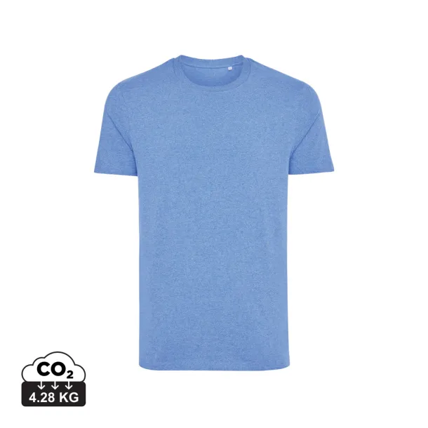  Iqoniq Manuel recycled cotton unisex t-shirt undyed, natural raw - iqoniq blue 