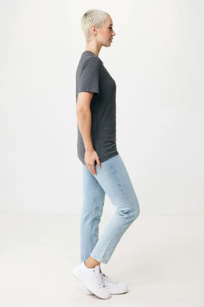  Iqoniq Manuel recycled cotton unisex t-shirt undyed, natural raw - iqoniq heather anthracite