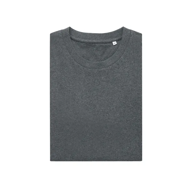  Iqoniq Manuel recycled cotton unisex t-shirt undyed, natural raw - iqoniq heather anthracite