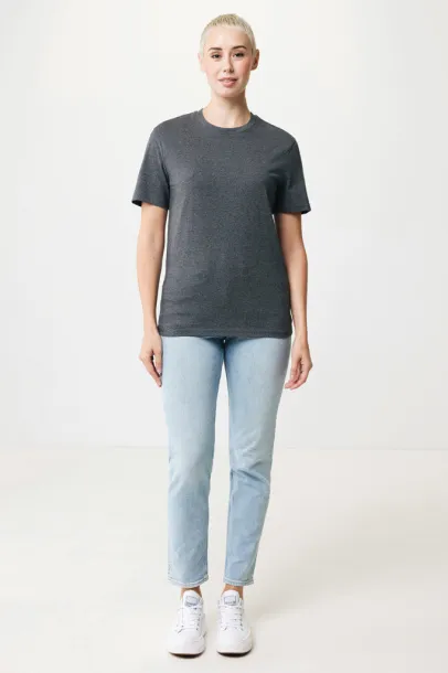  Iqoniq Manuel recycled cotton unisex t-shirt undyed, natural raw - iqoniq heather anthracite