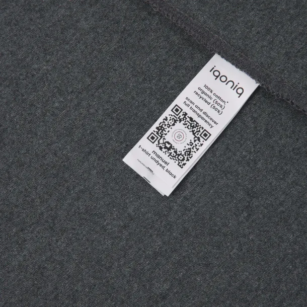  Iqoniq Manuel neobojena unisex kratka majica, 180 g/m² - iqoniq heather anthracite