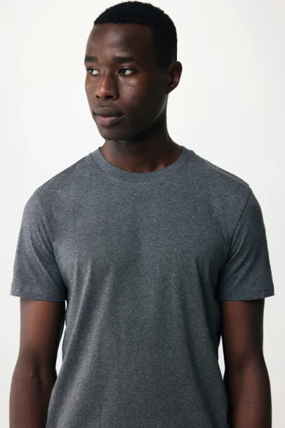  Iqoniq Manuel recycled cotton unisex t-shirt undyed, natural raw - iqoniq heather anthracite
