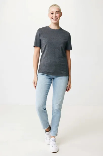  Iqoniq Manuel recycled cotton unisex t-shirt undyed, natural raw - iqoniq heather anthracite