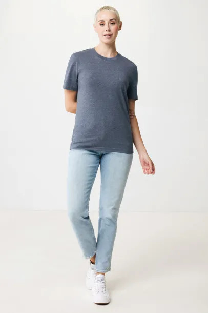  Iqoniq Manuel recycled cotton unisex t-shirt undyed, natural raw - iqoniq heather navy 