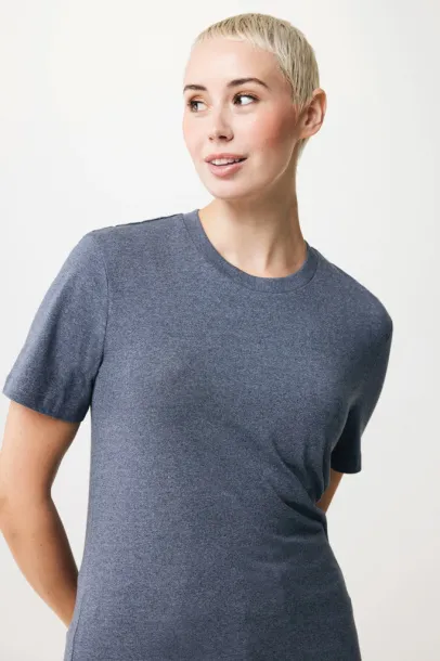  Iqoniq Manuel recycled cotton unisex t-shirt undyed, natural raw - iqoniq heather navy 