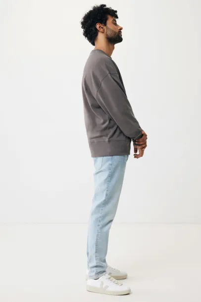  Iqoniq Kruger unisex relaxed recycled cotton crew neck - iqoniq anthracite