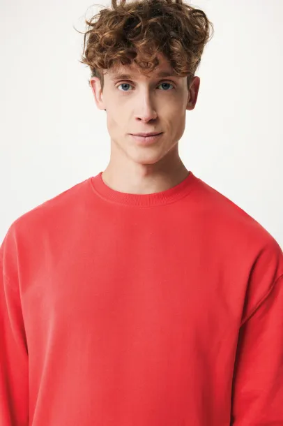  Iqoniq Kruger unisex opušteni pulover od recikliranog pamuka - iqoniq luscious red