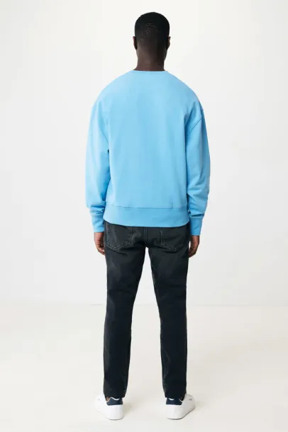  Iqoniq Kruger unisex relaxed recycled cotton crew neck - iqoniq tranquil blue