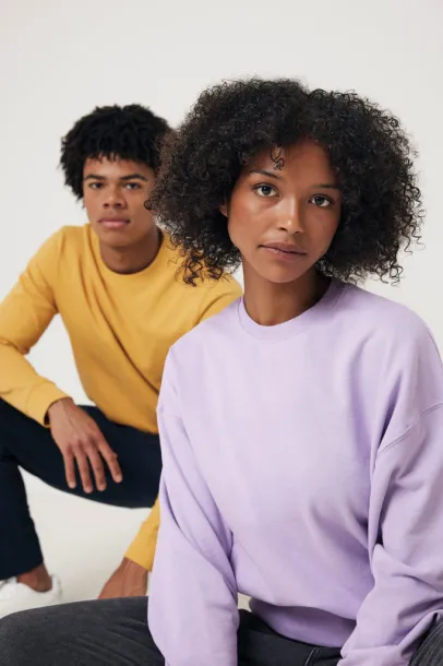  Iqoniq Kruger unisex relaxed recycled cotton crew neck - iqoniq Lavanda