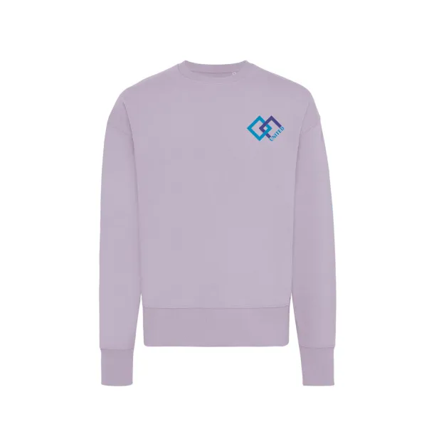 Iqoniq Kruger unisex opušteni pulover od recikliranog pamuka, 340 g/m² - iqoniq Lavanda