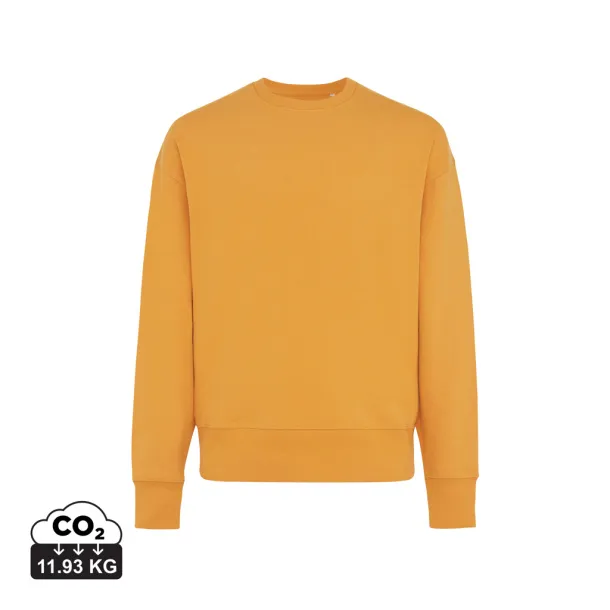  Iqoniq Kruger unisex opušteni pulover od recikliranog pamuka, 340 g/m² - iqoniq sundial orange