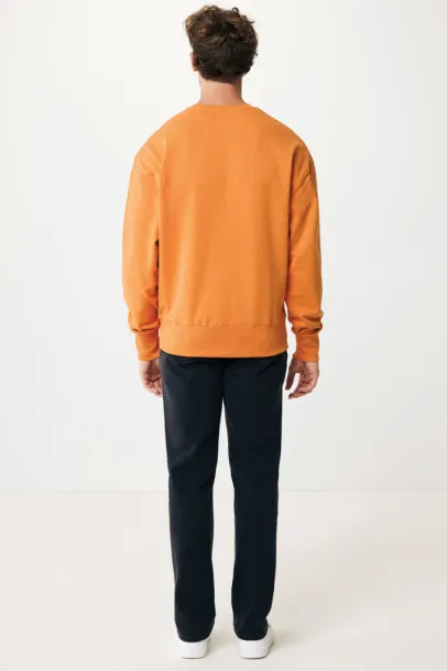  Iqoniq Kruger unisex opušteni pulover od recikliranog pamuka, 340 g/m² - iqoniq sundial orange