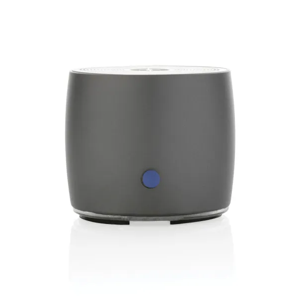  Swiss Peak RCS recycled aluminum 3W bass speaker, storm grey - Swiss Peak Grey 