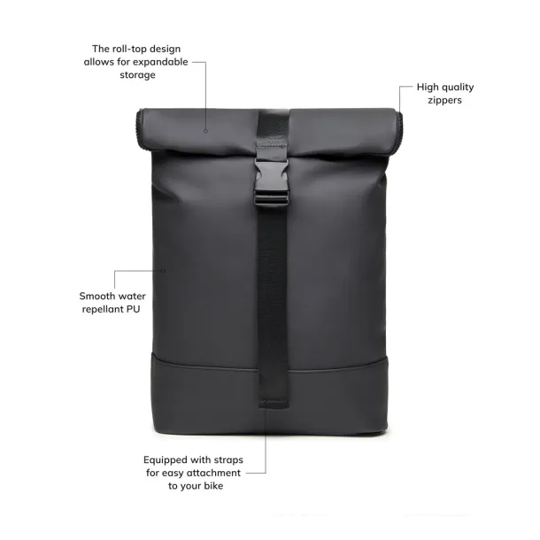  VINGA Baltimore bike bag - Vinga Crna