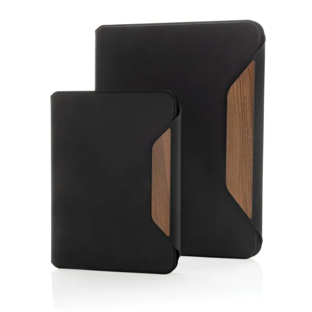 Teri AWARE™ A5 portfolio od RPET-a i oraha - XD Xclusive Crna 