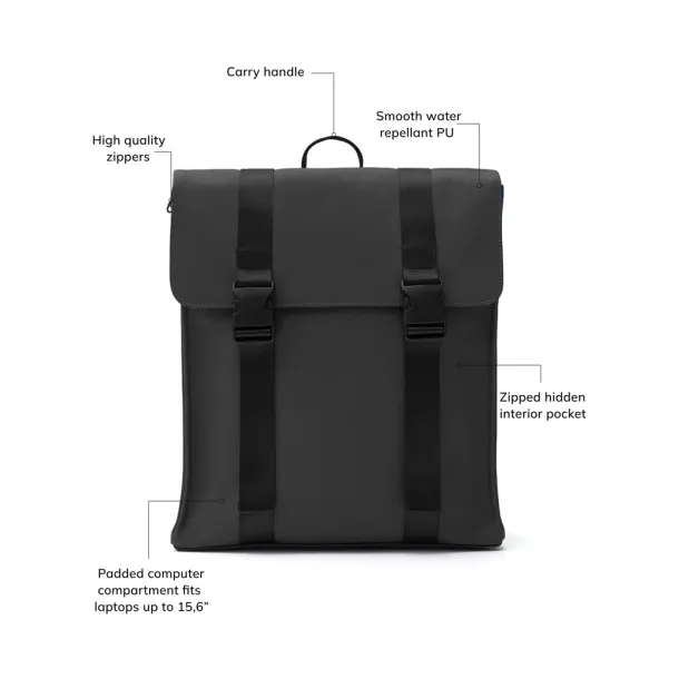  VINGA Baltimore Backpack - Vinga Crna