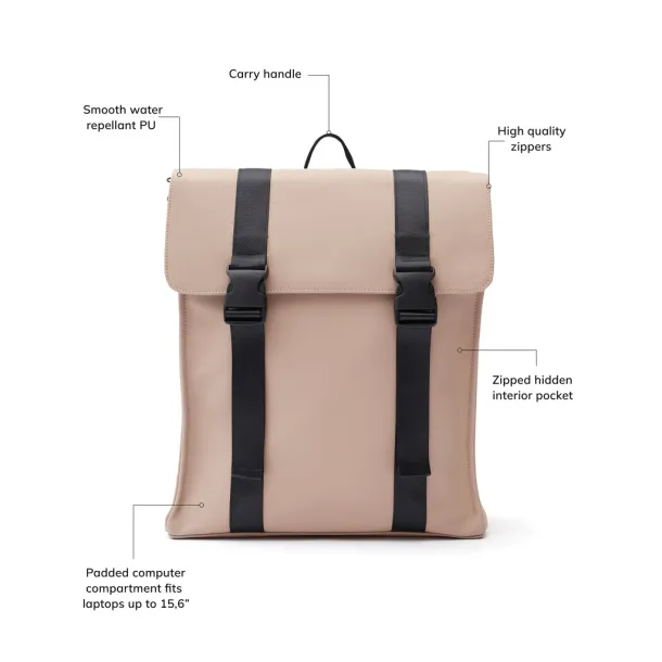  VINGA Baltimore Backpack - Vinga greige