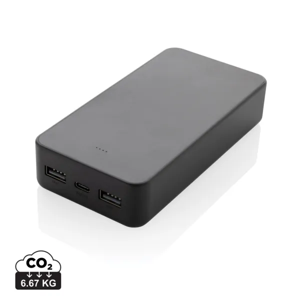 Boostcore prijenosna baterija od 20.000 mAh s USB C priključkom od RCS rplastike - XD Collection Crna 