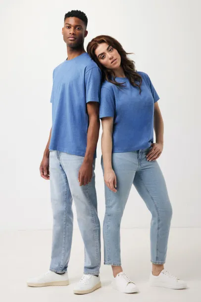 Iqoniq Teide unisex majica kratkih rukava od recikliranog pamuka, 180 g/m2 - iqoniq heather blue