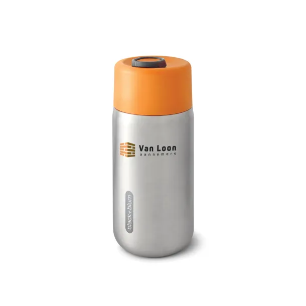 Black+Blum izolirana nepropusna putna šalica od nehrđajućeg čelika, 340 ml - Black + Blum orange 