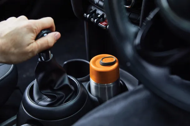 Black+Blum izolirana nepropusna putna šalica od nehrđajućeg čelika, 340 ml - Black + Blum orange 