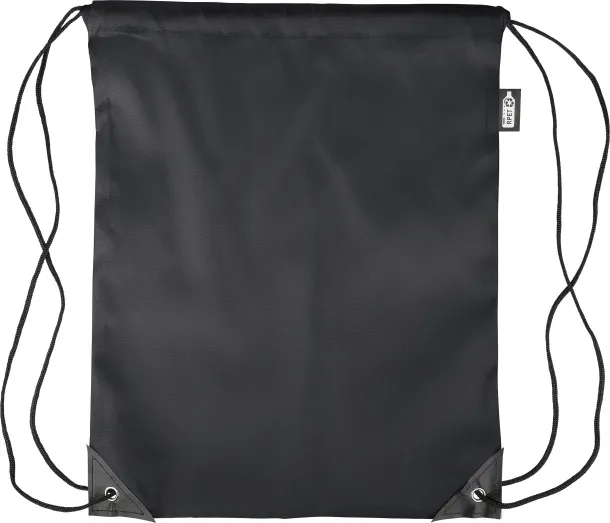 Calix rPET polyester (210D) drawstring backpack black