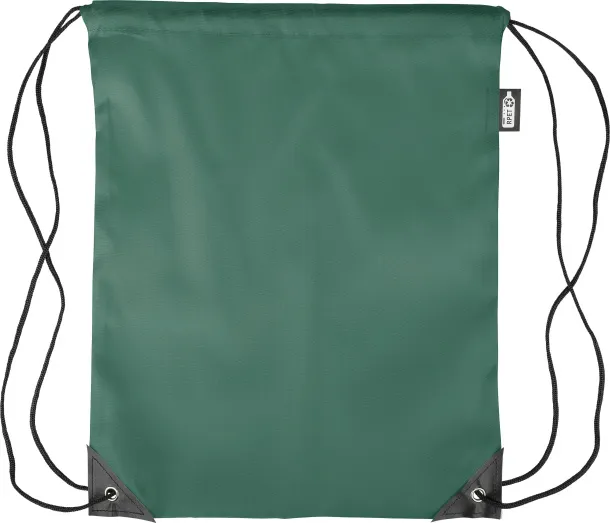 Calix rPET polyester (210D) drawstring backpack Zelena