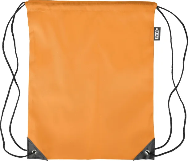 Calix rPET polyester (210D) drawstring backpack Narančasta