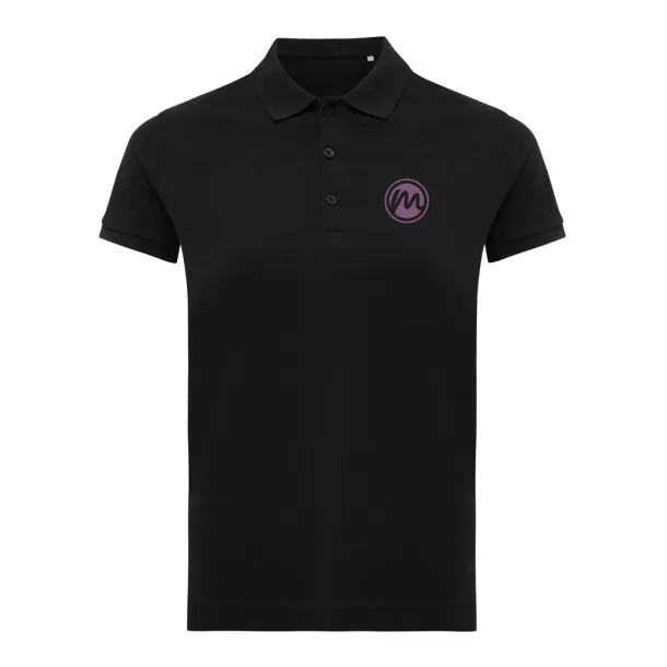 Iqoniq Yosemite women recycled cotton pique polo - iqoniq Black 