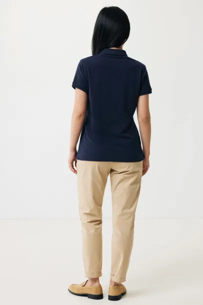 Iqoniq Yosemite women recycled cotton pique polo - iqoniq blue 