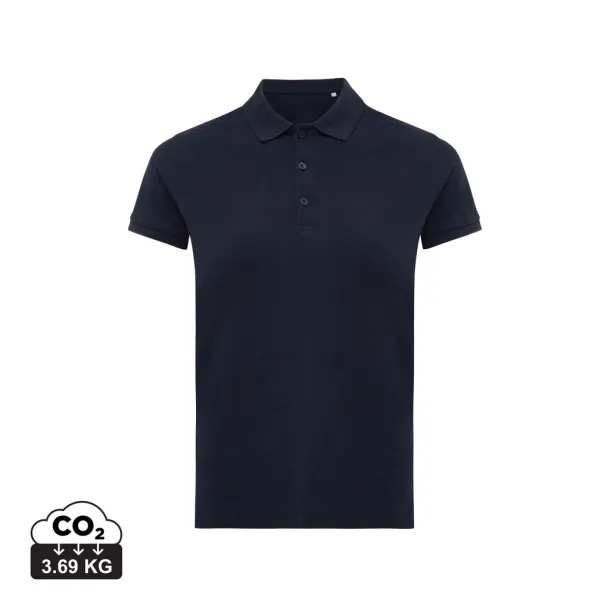 Iqoniq Yosemite ženska pique polo majica od recikliranog pamuka, 220 g/m² - iqoniq blue 