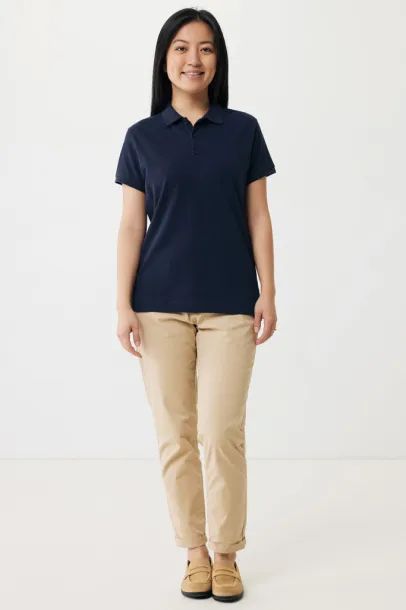 Iqoniq Yosemite women recycled cotton pique polo - iqoniq blue 
