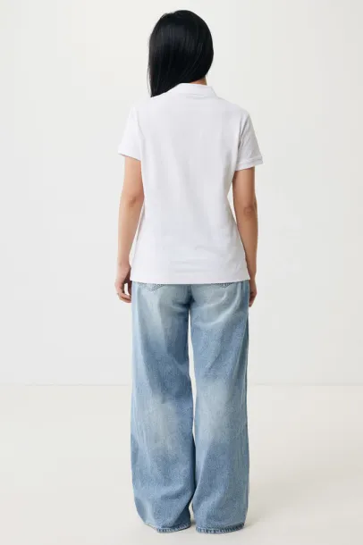 Iqoniq Yosemite women recycled cotton pique polo - iqoniq recycled white 
