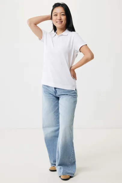 Iqoniq Yosemite women recycled cotton pique polo - iqoniq recycled white 