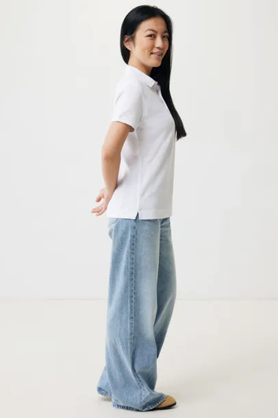 Iqoniq Yosemite women recycled cotton pique polo - iqoniq recycled white 