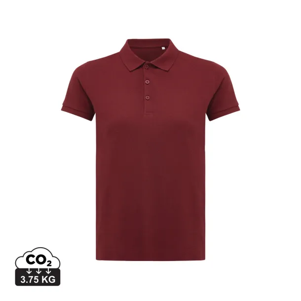 Iqoniq Yosemite ženska pique polo majica od recikliranog pamuka, 220 g/m² - iqoniq Red 