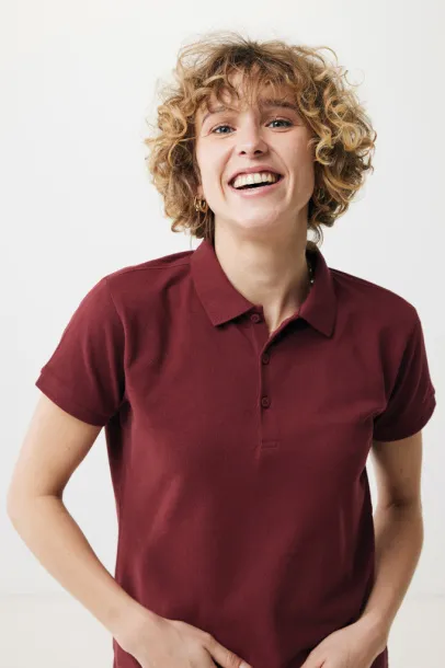 Iqoniq Yosemite women recycled cotton pique polo - iqoniq Red 