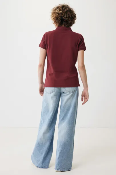 Iqoniq Yosemite women recycled cotton pique polo - iqoniq burgundy