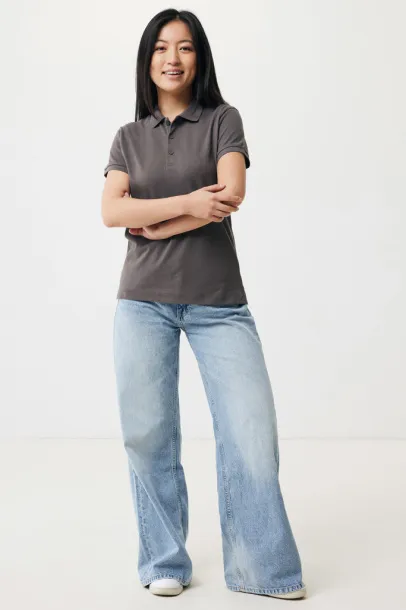 Iqoniq Yosemite women recycled cotton pique polo - iqoniq grey 
