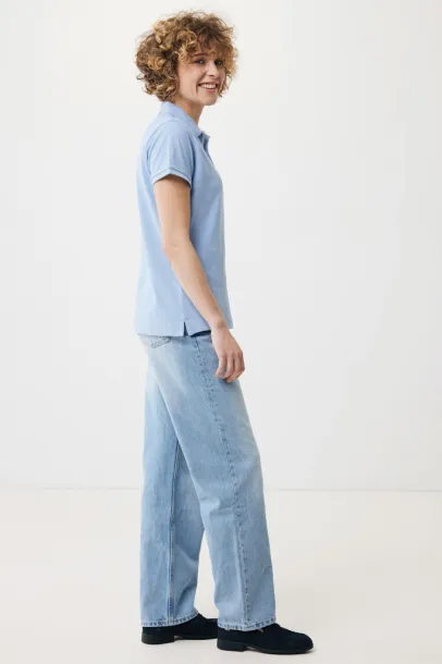 Iqoniq Yosemite women recycled cotton pique polo - iqoniq sky blue