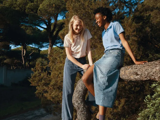 Iqoniq Yosemite ženska pique polo majica od recikliranog pamuka, 220 g/m² - iqoniq sky blue