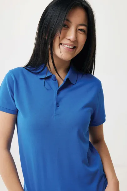 Iqoniq Yosemite women recycled cotton pique polo - iqoniq blue 