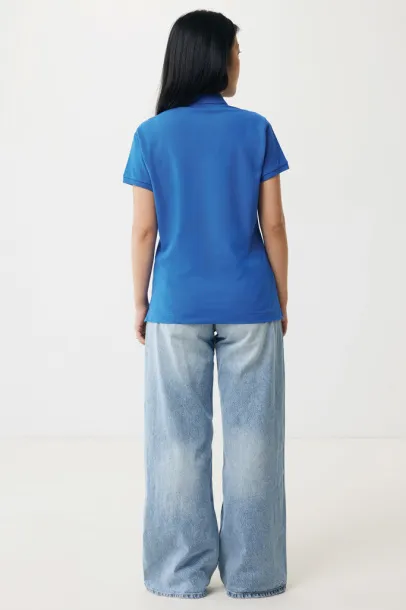 Iqoniq Yosemite women recycled cotton pique polo - iqoniq blue 