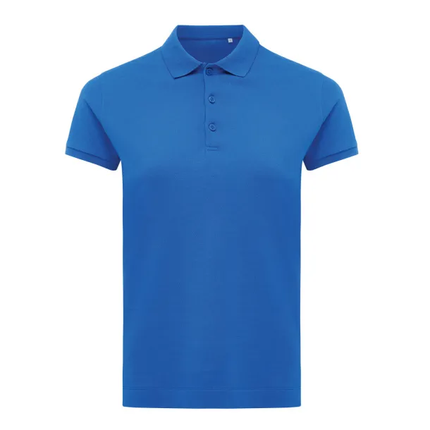 Iqoniq Yosemite ženska pique polo majica od recikliranog pamuka, 220 g/m² - iqoniq blue 