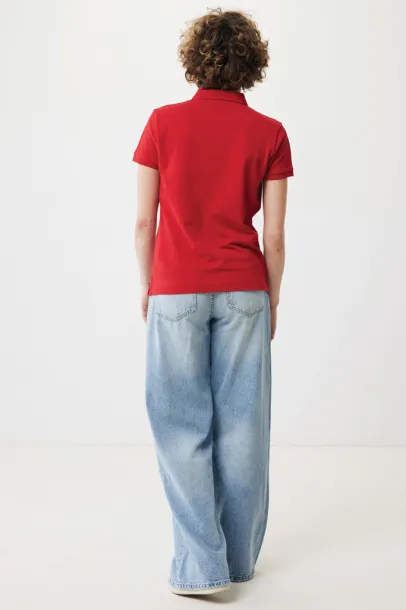 Iqoniq Yosemite ženska pique polo majica od recikliranog pamuka, 220 g/m² - iqoniq Crvena