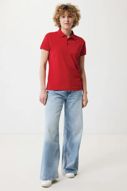 Iqoniq Yosemite women recycled cotton pique polo - iqoniq Red 