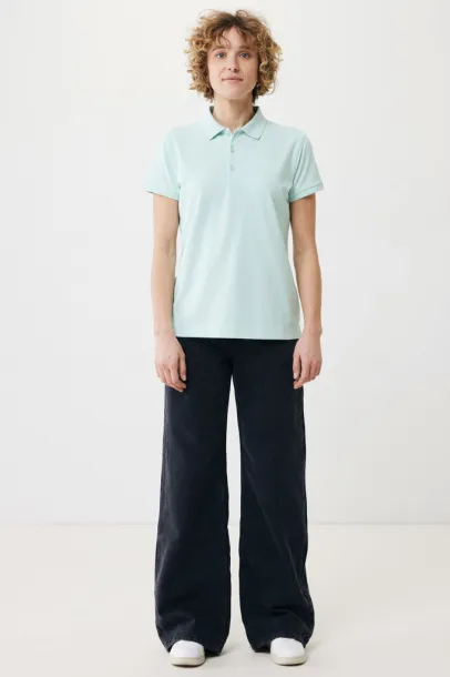 Iqoniq Yosemite women recycled cotton pique polo - iqoniq crushed mint 