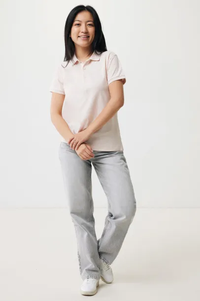 Iqoniq Yosemite women recycled cotton pique polo - iqoniq cloud pink 
